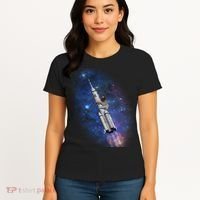 Sloth In Space Rocket ship Women's T-Shirt thumb 4