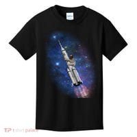 Sloth In Space Rocket ship Kids T-Shirt thumb 0