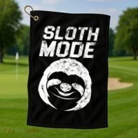 Sloth Mode Golf Towel thumb 1