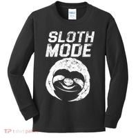 Sloth Mode Kids Long Sleeve Shirt thumb 0