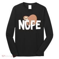 Sloth Nope Long Sleeve Shirt thumb 0