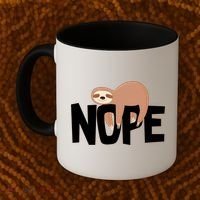 Sloth Nope Coffee Mug thumb 2