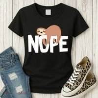 Sloth Nope Women's T-Shirt thumb 3