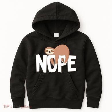 Sloth Nope Kids Hoodie