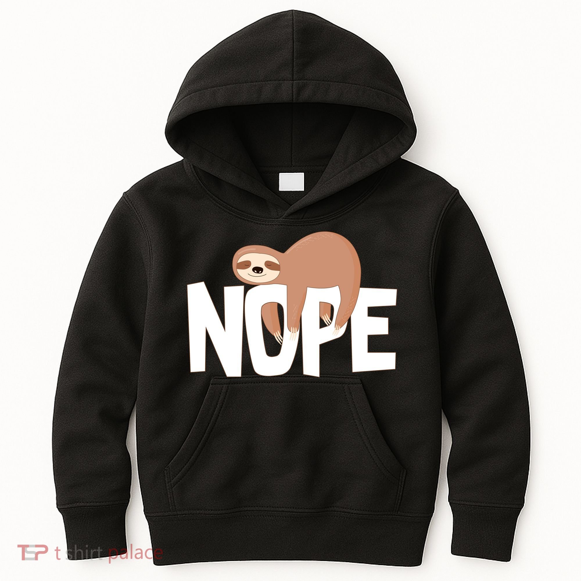 Sloth Nope Kids Hoodie