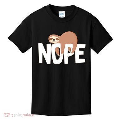 Sloth Nope Kids T-Shirt
