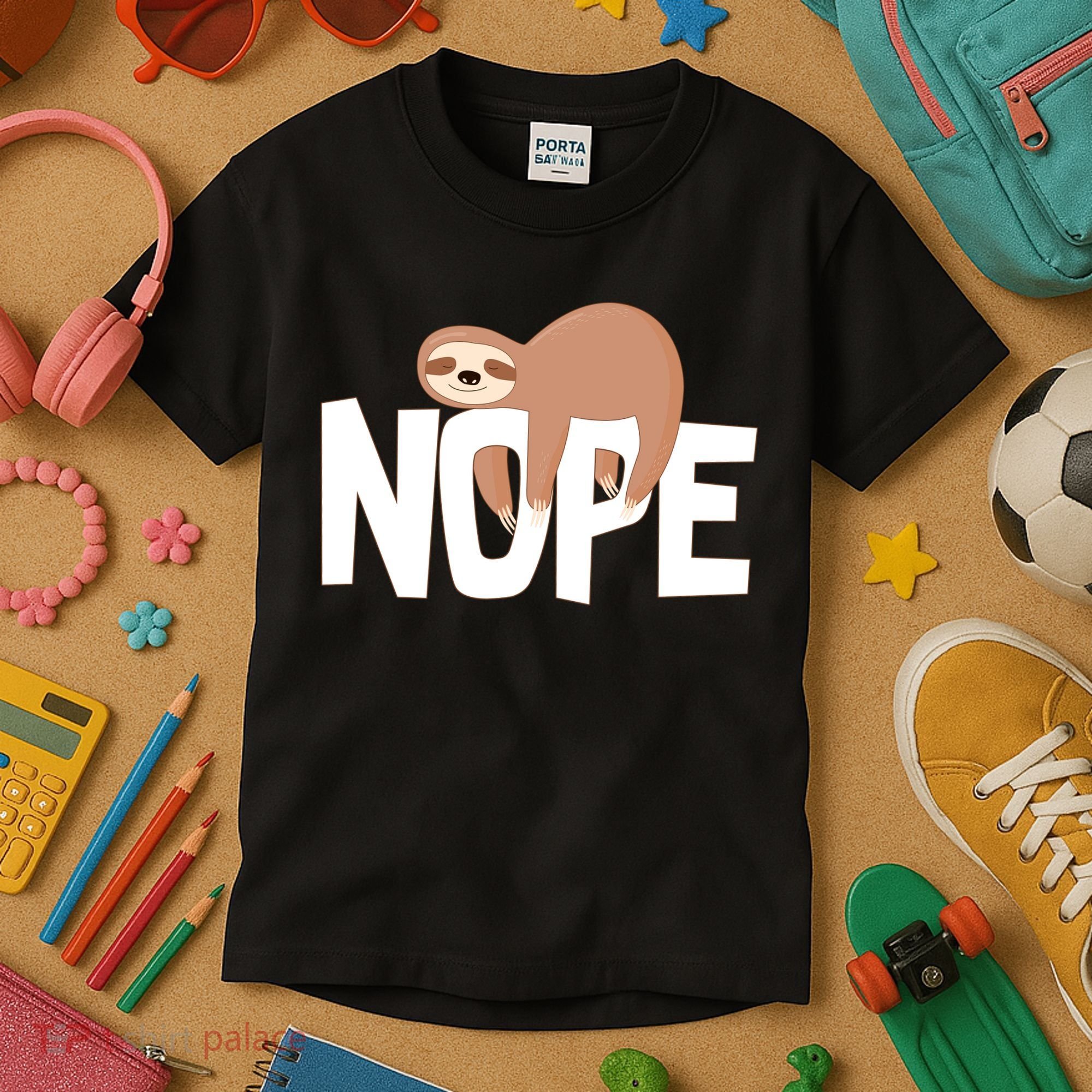 Sloth Nope Kids T-Shirt