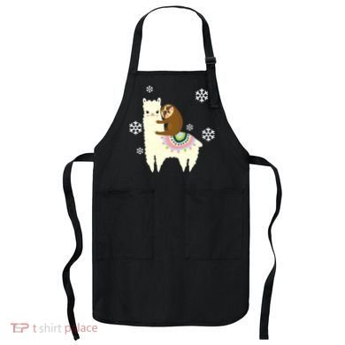 Sloth Riding Llama Apron