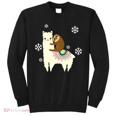 Sloth Riding Llama Sweatshirt