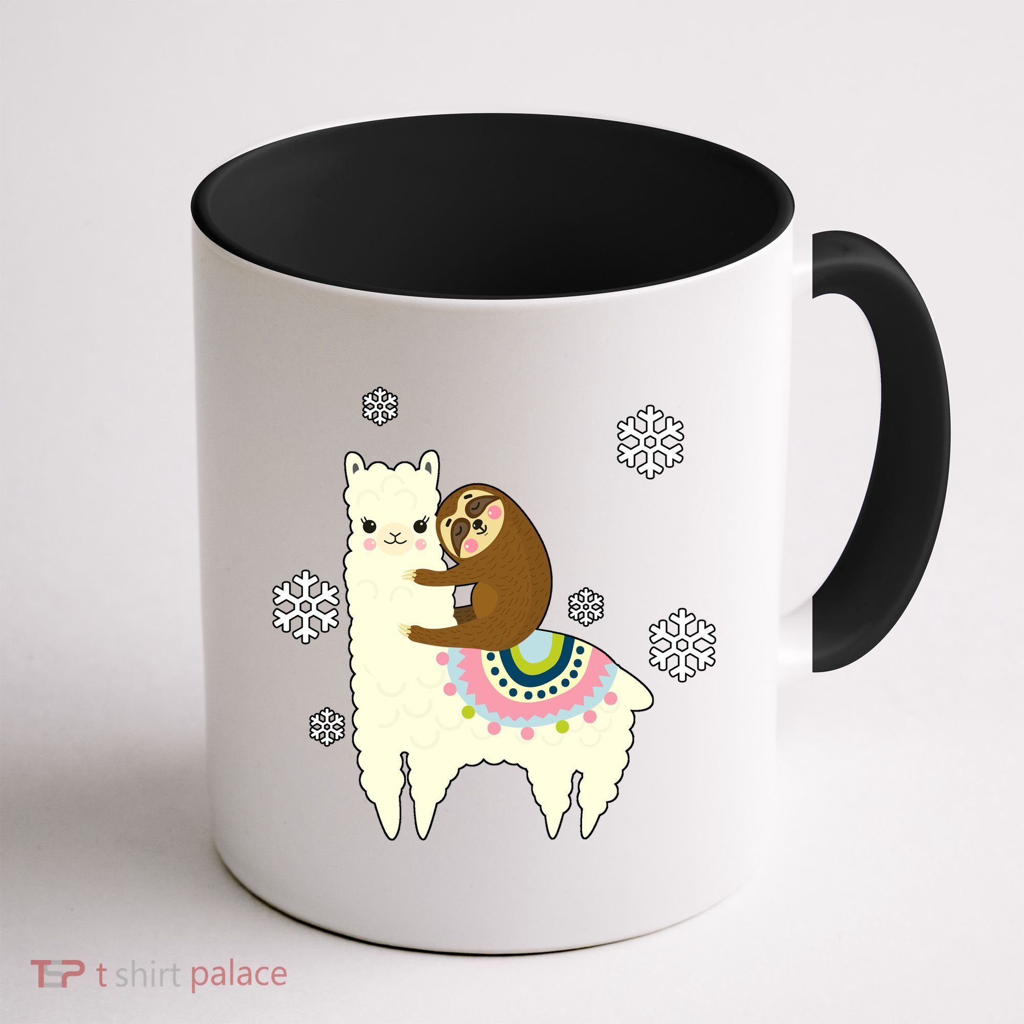 Sloth Riding Llama Coffee Mug