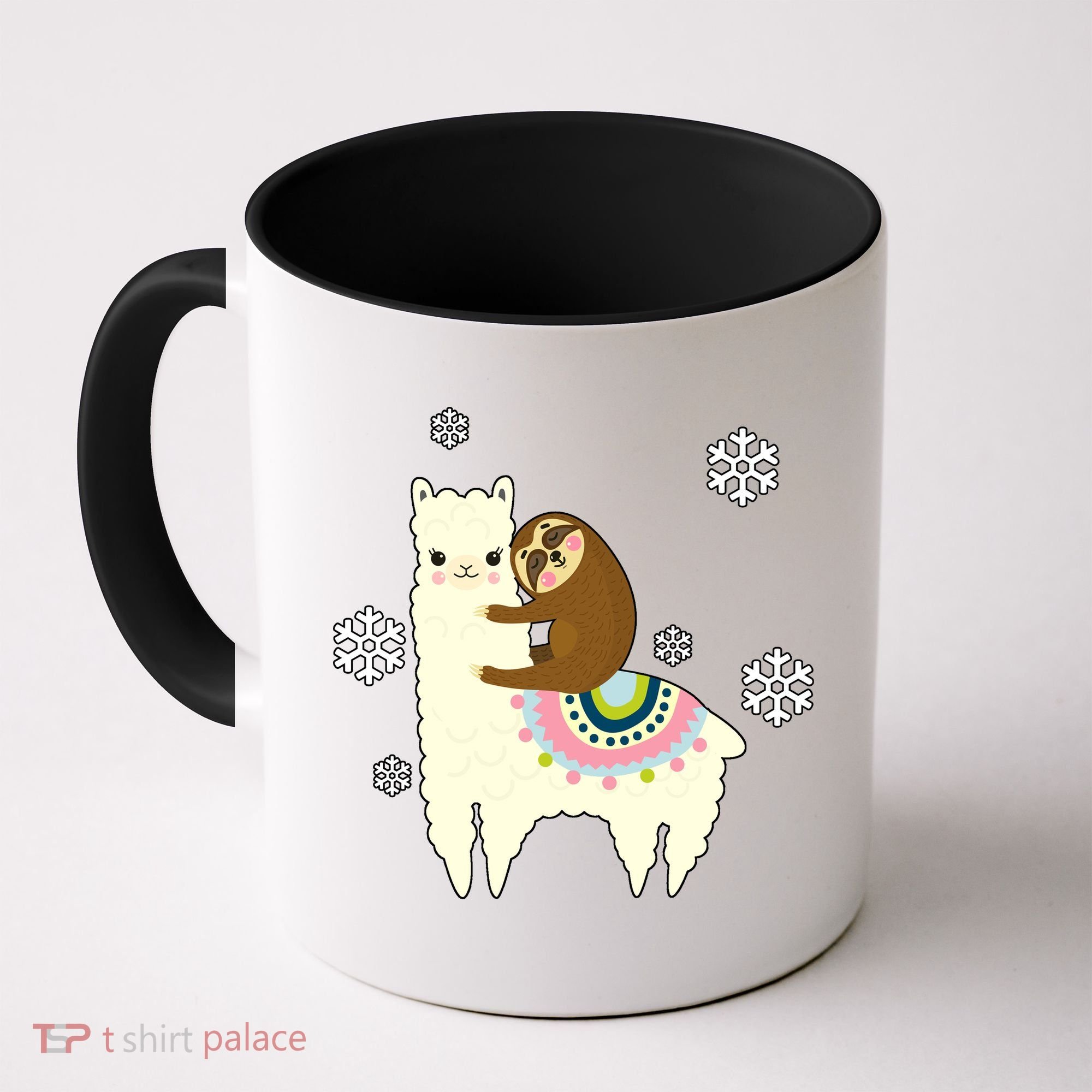 Sloth Riding Llama Coffee Mug