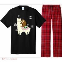 Sloth Riding Llama Pajama Set thumb 0