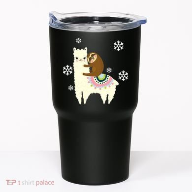 Sloth Riding Llama Tumbler