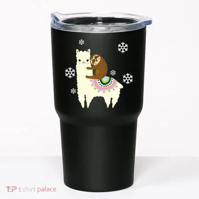 Sloth Riding Llama Tumbler