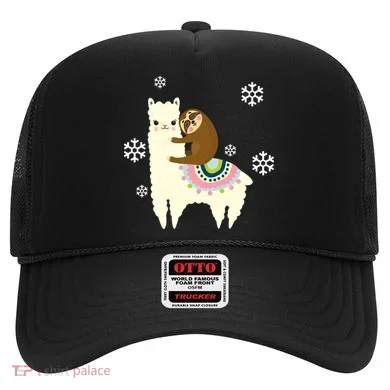 Sloth Riding Llama Hat