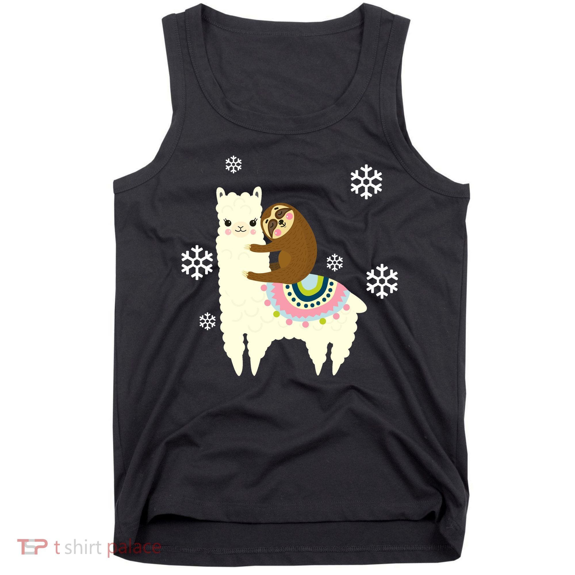 Sloth Riding Llama Tank Top
