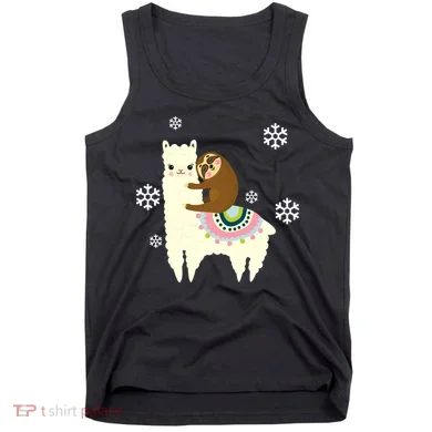 Sloth Riding Llama Tank Top