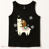 Sloth Riding Llama Tank Top thumb 2