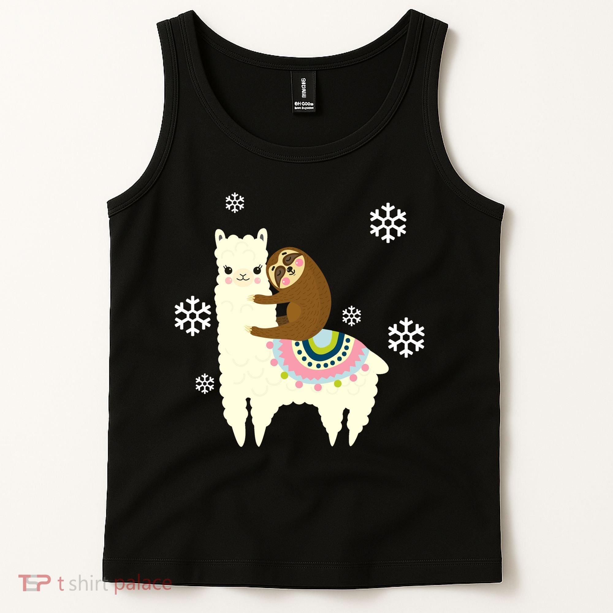 Sloth Riding Llama Tank Top