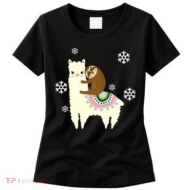 Sloth Riding Llama Women's T-Shirt