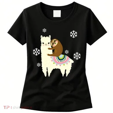 Sloth Riding Llama Women's T-Shirt
