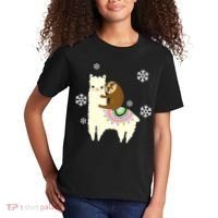Sloth Riding Llama Kids T-Shirt thumb 2