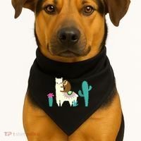 Sloth Riding Llama Funny Cactus USA-Made Doggie Bandana thumb 1
