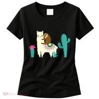 Sloth Riding Llama Funny Cactus Women's T-Shirt thumb 0