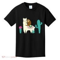 Sloth Riding Llama Funny Cactus Kids T-Shirt thumb 0