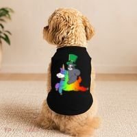 Sloth Riding Llama Unicorn St. Patrick's Day Doggie Tank thumb 2
