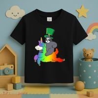 Sloth Riding Llama Unicorn St. Patrick's Day Toddler T-Shirt thumb 3
