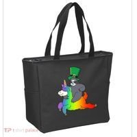 Sloth Riding Llama Unicorn St. Patrick's Day Tote Bag thumb 2