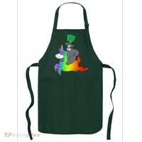 Sloth Riding Llama Unicorn St. Patrick's Day Apron thumb 0