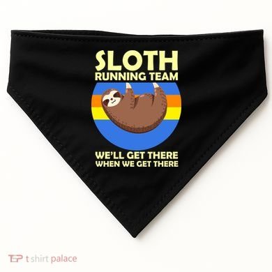 Sloth Running Team USA-Made Doggie Bandana