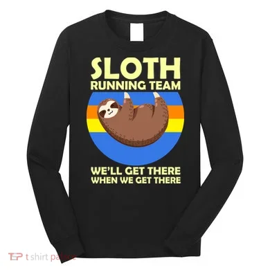 Sloth Running Team Long Sleeve Shirt