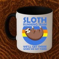 Sloth Running Team Coffee Mug thumb 2