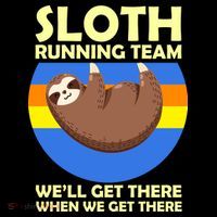 Sloth Running Team Women's Hoodie thumb 2