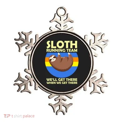 Sloth Running Team Ornament