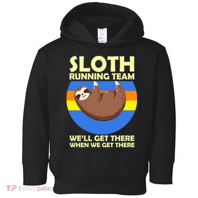 Sloth Running Team Toddler Hoodie