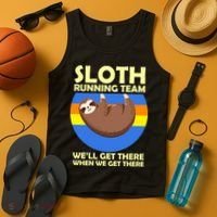 Sloth Running Team Tank Top thumb 4