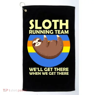 Sloth Running Team Golf Towel