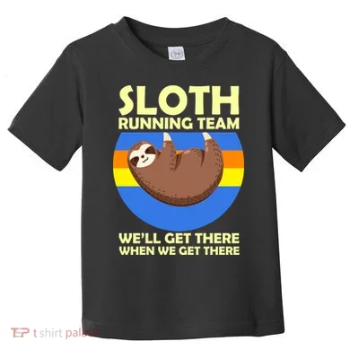 Sloth Running Team Toddler T-Shirt