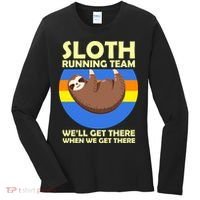 Sloth Running Team Women's Long Sleeve Shirt thumb 0