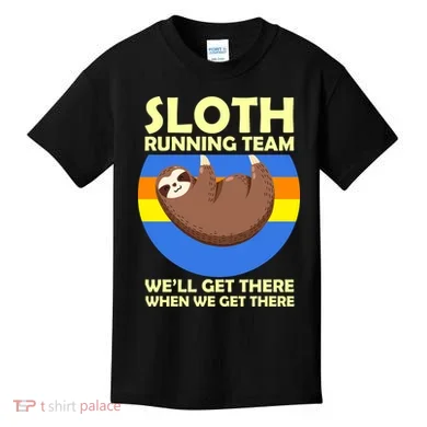 Sloth Running Team Kids T-Shirt