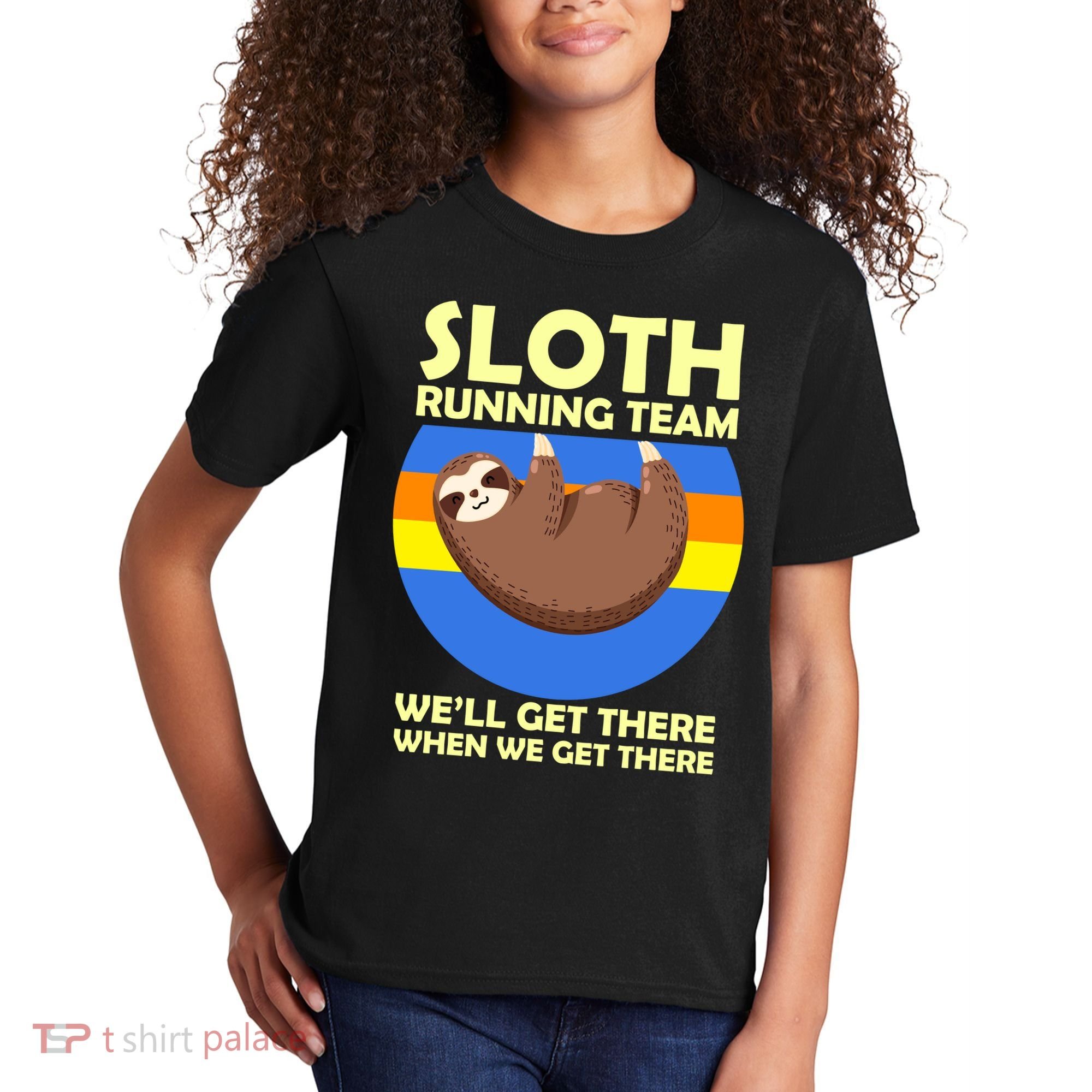 Sloth Running Team Kids T-Shirt