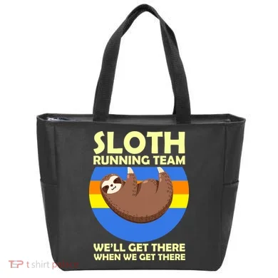 Sloth Running Team Tote Bag