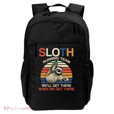 Sloth Running Team Funny Design Backpack