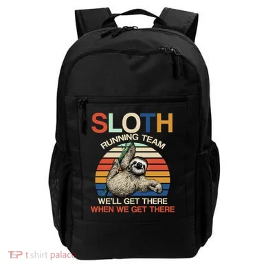 Sloth Running Team Funny Design Backpack