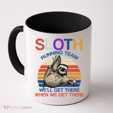 Sloth Running Team Funny Design Coffee Mug