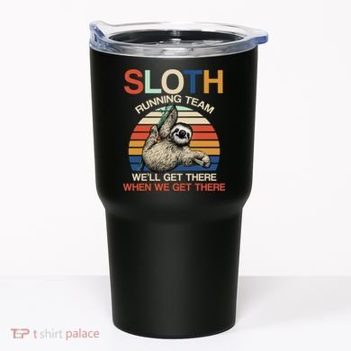 Sloth Running Team Funny Design Tumbler